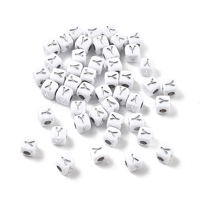 Opaque Acrylic Beads OACR-D282-06Y-1