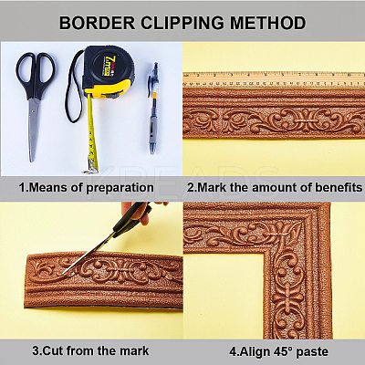 Self-Adhesive XPE Grain Contact Paper DIY-CP0011-17F-1