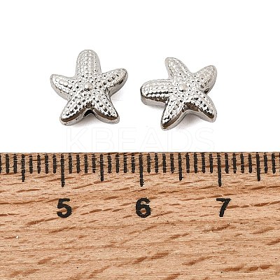 304 Stainless Steel Beads STAS-K312-10A-G-1