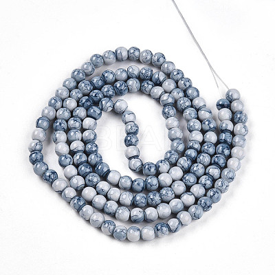 Baking Paint Glass Beads Strands X-DGLA-N003-6mm-C07-1
