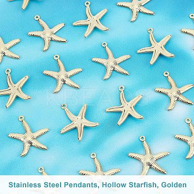 20Pcs 304 Stainless Steel Pendants STAS-UN0028-67-1