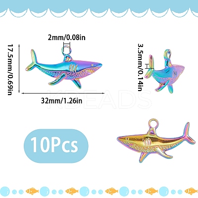 Ion Plating(IP) 304 Stainless Steel Pendants STAS-SC0005-81-1
