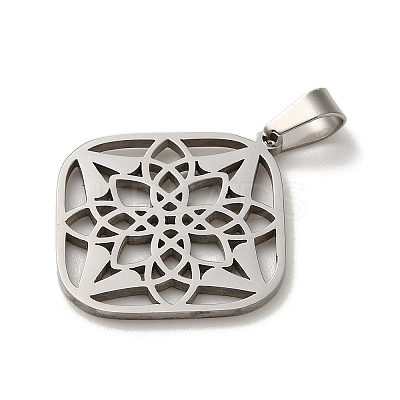 Non-Tarnish 304 Stainless Steel Pendants STAS-O005-23P-1