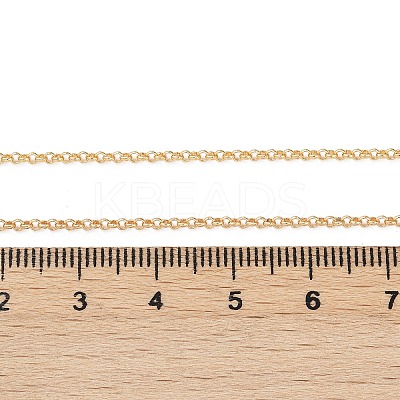 Long-Lasting Plated Brass Cable Chain Necklaces NJEW-K112-10G-NF-1