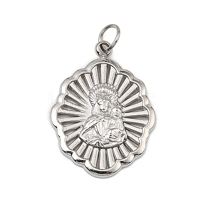 Virgin Mary Theme 304 Stainless Steel Pendants STAS-I356-05P-04-1