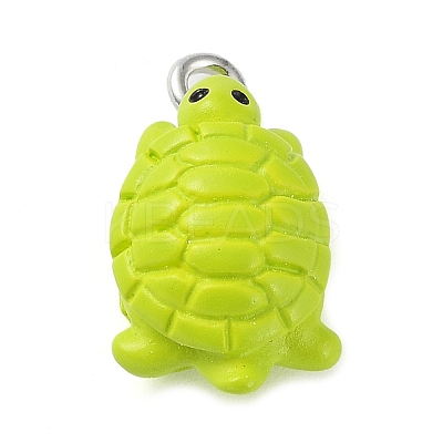 Opaque Resin Pendants LS-RESI-Z014-01J-1