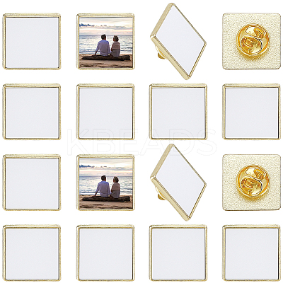 20 Boxs Sublimation Blank Brooch Pins FIND-SP0004-09B-1