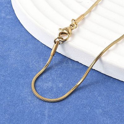 304 Stainless Steel Snake Chain Necklaces NJEW-A288D-1.2A-G-1