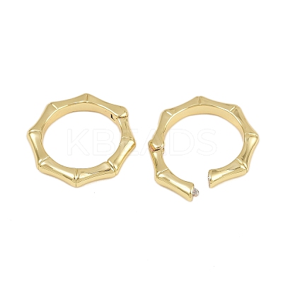 Brass Twister Clasps KK-P323-12G-1