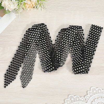 Alloy Crystal Rhinestone Ties AJEW-WH20006-208A-1