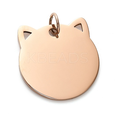 201 Stainless Steel Stamping Blank Tag Pendants STAS-H438-03RG-1-1