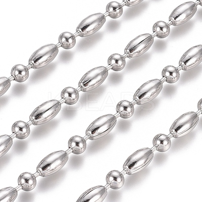 Non-Tarnish 304 Stainless Steel Ball Chains CHS-L024-023E-1