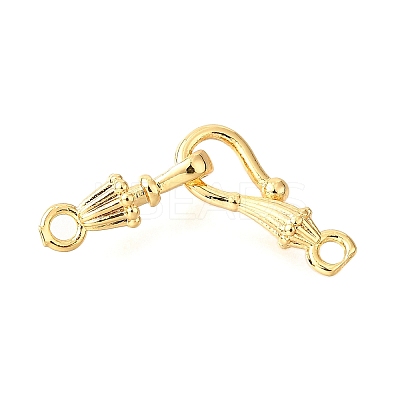 Brass Hook and S-Hook Clasps KK-D356-21G-1