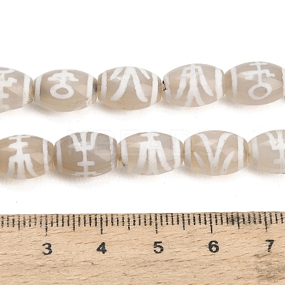 Tibetan Style dZi Beads Strands GG-CBA4812-C01-8X12MM-1