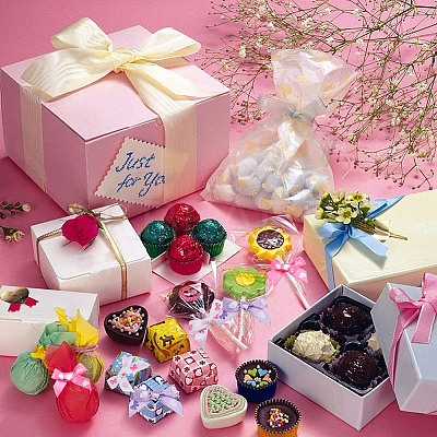 60Pcs 3 Colors Bowknot Polyester Ribbon DIY-GF0006-70-1