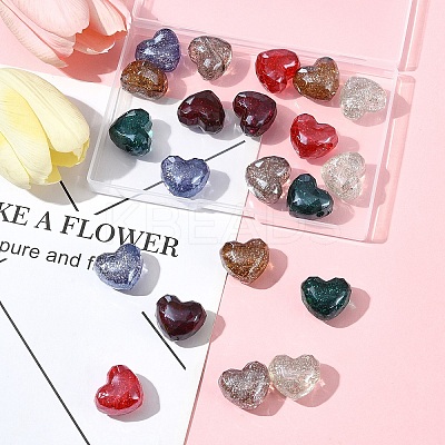 21Pcs 7 Colors Transparent Acrylic Beads OACR-FS0001-94-1