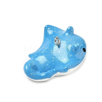 Marine Theme Opaque Resin Pendants RESI-P047-01F-P-1
