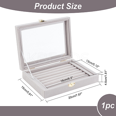 Velvet Jewelry Presentation Boxes VBOX-WH0014-01A-1