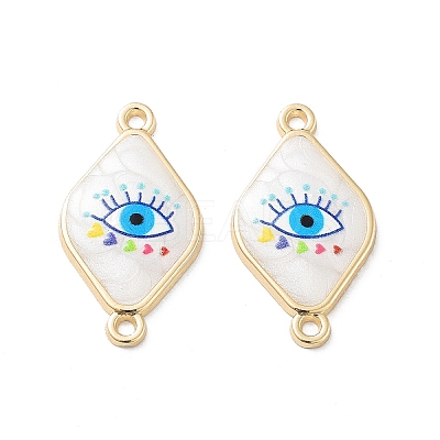 Rack Plating Alloy Enamel Connector Charms FIND-C050-12B-02G-1