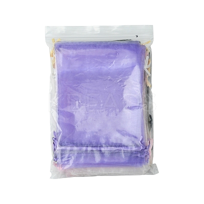 Organza Bags Jewellery Storage Pouches Wedding Favour Party Mesh Drawstring Gift OP-FS0001-04B-1