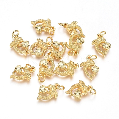 Electroplated Alloy Pendants PALLOY-G267-07G-1