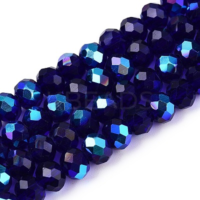 Electroplate Glass Beads Strands EGLA-A044-T6mm-L06-1
