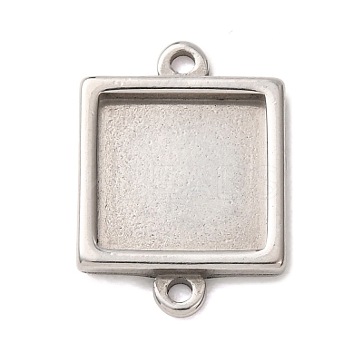 304 Stainless Steel Connector Cabochons Settings STAS-H240-69P-1