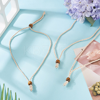 Adjustable Waxed Polyester Cord Necklace Making NJEW-TAC0031-1