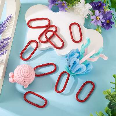 10Pcs Alloy Spring Gate Rings FIND-TA0009-25F-1