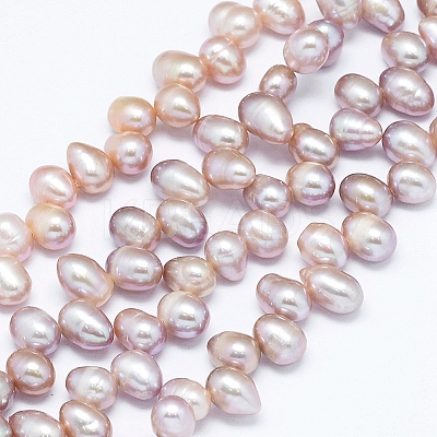 Natural Cultured Freshwater Pearl Beads Strands PEAR-G004-01B-01-X-1