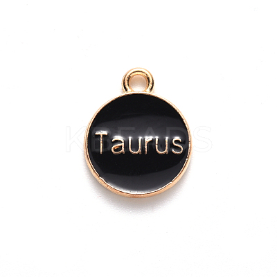 Alloy Enamel Pendants ENAM-S124-01A-08C-1