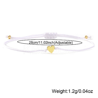 Valentine's Day Nylon Cord Braided Bracelets VO3472-7-1