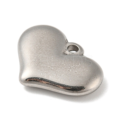Non-Tarnish 304 Stainless Steel Stamping Blank Tag Heart Pendants STAS-G218-08P-04-1