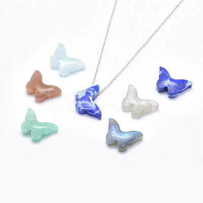 Natural Gemstone Pendants G-I196-13-1