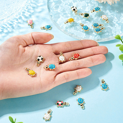 20Pcs Alloy Enamel Pendants ENAM-TA0003-57-1