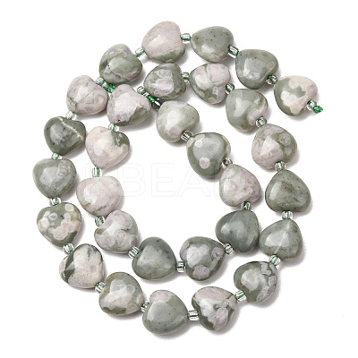 Natural Peace Jade Beads Strands G-B022-31C-01-1
