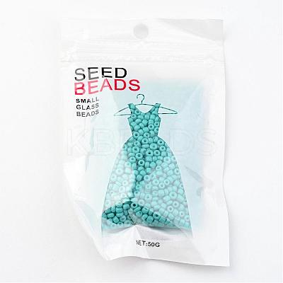 8/0 3mm Baking Paint Glass Seed Beads X-SEED-S002-K10-1