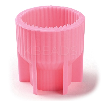 Ribbed Pillar Geometry Scented Candle Silicone Molds LS-DIY-G106-01B-1