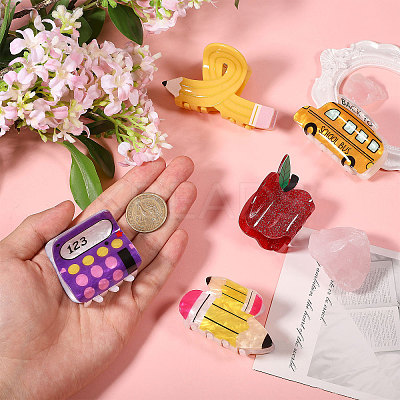 6Pcs 6 Style Acrylic Claw Hair Clips for Woman Girls Thick Hair PHAR-CA0001-006-1