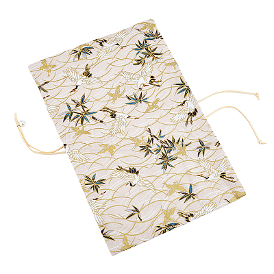 Crane Pattern Cloth Book Covers AJEW-WH0166-54A-1