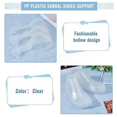 PP Plastic Sandal Shoes Support AJEW-WH0470-78-1