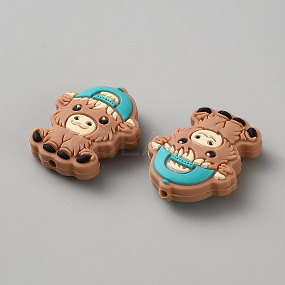 Cattle Food Grade Eco-Friendly Silicone Beads SIL-WH0018-33B-02-1