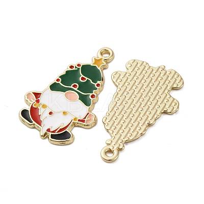 Christmas Alloy Enamel Pendants ENAM-V002-02J-G-1