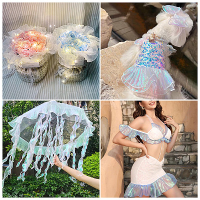 5 Yards Polyester Ruffled Ribbon OCOR-TA0004-06E-1