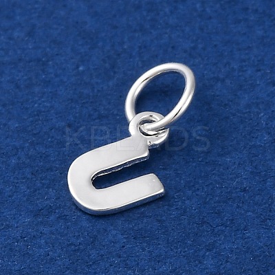 925 Sterling Silver Letter Charms STER-C012-01S-U-1