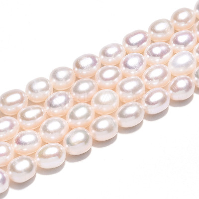 Natural Cultured Freshwater Pearl Beads Strands PEAR-N012-06Z-01-1