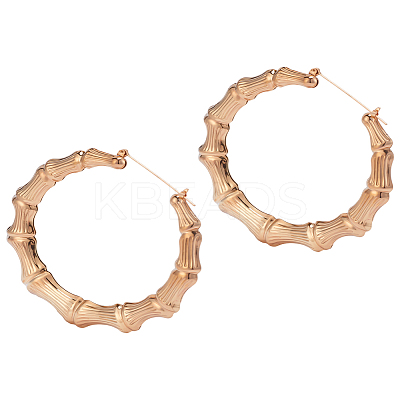 1Pair Alloy Huggie Hoop Earrings EJEW-LP0001-24-1