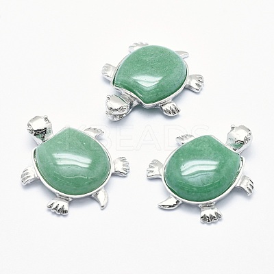 Natural Green Aventurine Pendant G-G759-B04-1