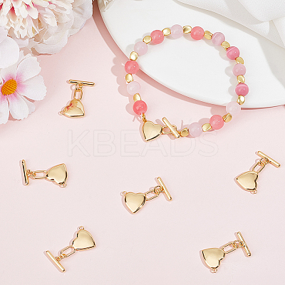 10 Sets Brass Toggle Clasps KK-BBC0015-82-1
