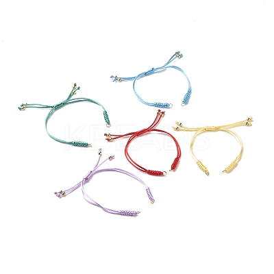 Adjustable Nylon Braided Cord Bracelet Making Accessories AJEW-JB01096-1
